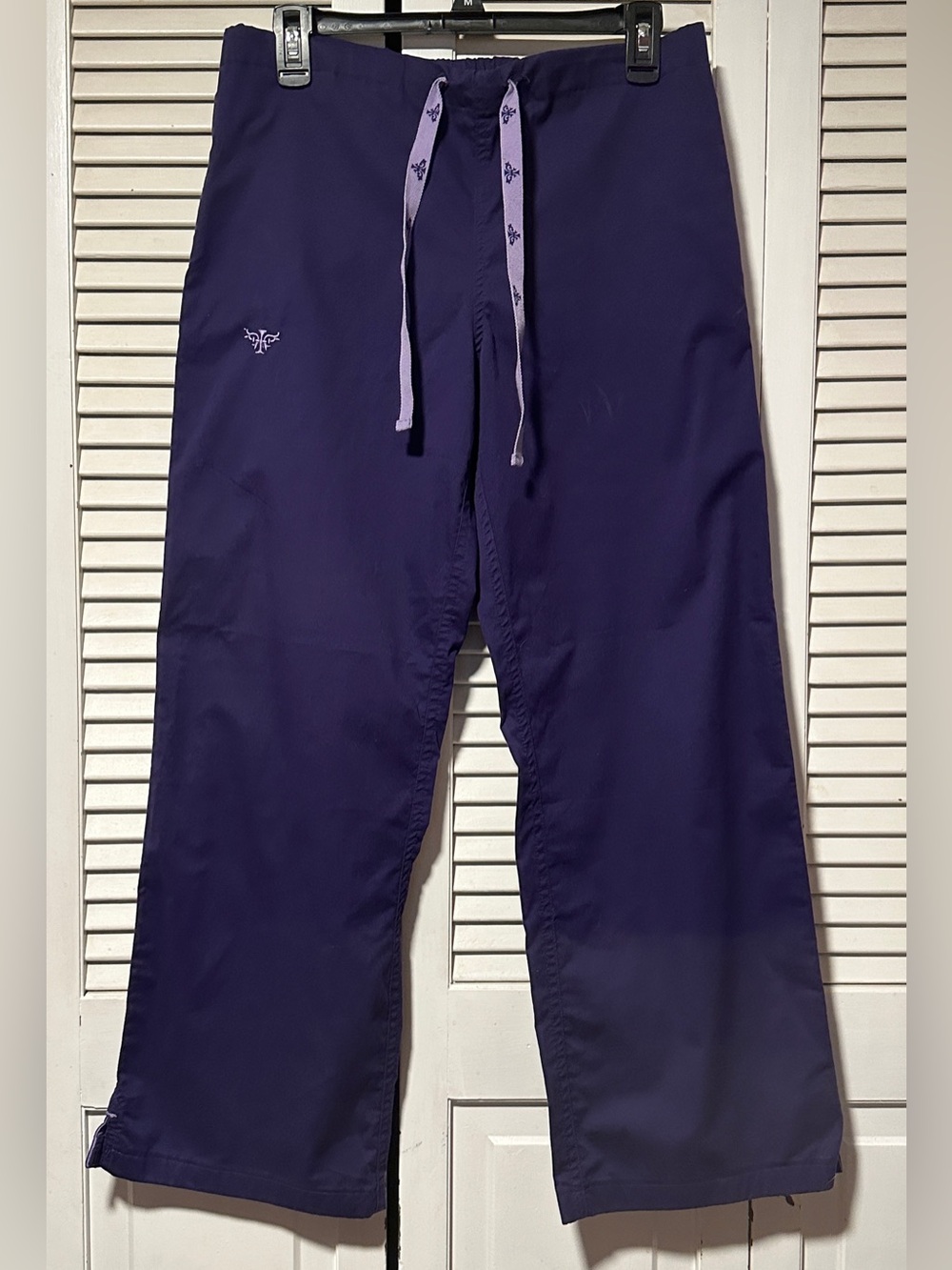 Med Couture Nurse Scrub Pants Purple Medical Uniform Small S